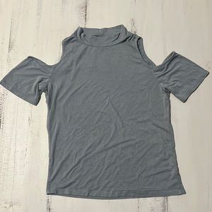 Blue Off the Shoulder Top